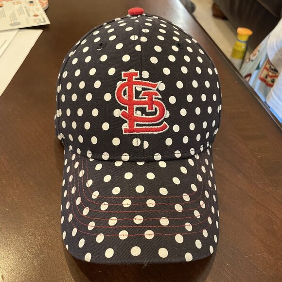 St Louis Cardinals Kids Polka Dots Ball Cap Hat Adjustable Baseball '47 Brand - Picture 1 of 7